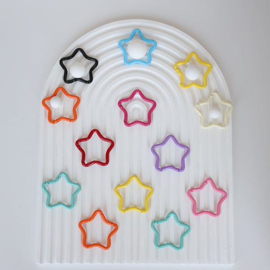 可愛い★星型と♡ハート型のミニリング(3ヶ)